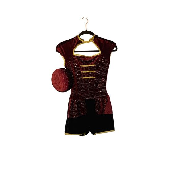 40s women’s bugle  boy, bellhop sequin, one piece costume size small - Picture 3 of 5